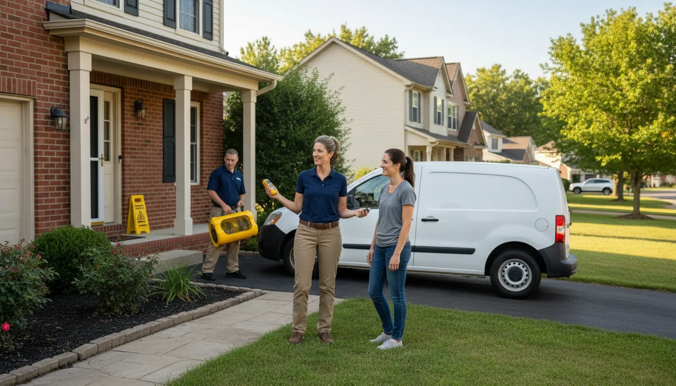 Residential water damage restoration in Shunk, PA